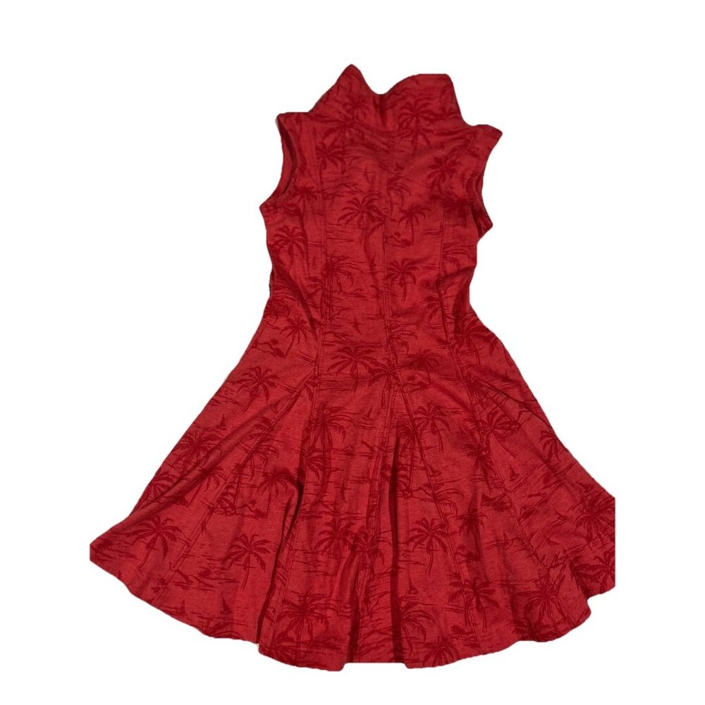 NEW Ohio State Buckeyes Colosseum Red Palm Trees Sleeveless Polo Dress Girls 3T - Picture 7 of 9